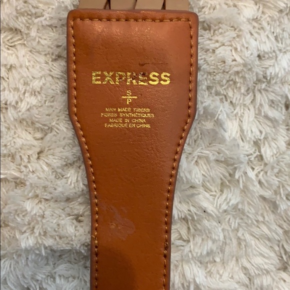 Express Tan Braided Belt - Picture 4 of 4